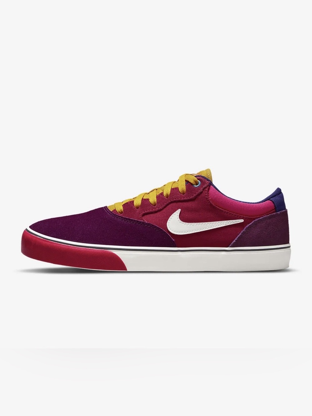 Nike mens 10 Chron 2 SB sangria mystic hibiscus purple sneaker shoes EUC